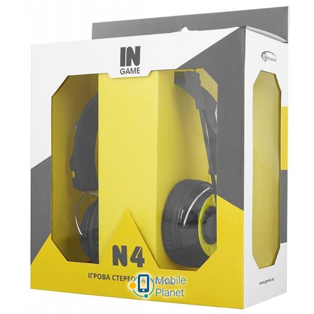 Навушники GEMIX N4 Black-Yellow Gaming (UA) Тип: геймерські (ігрові); Тип