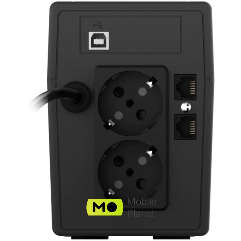 NJOY Cadu 850 (UPCMTLS685TCAAZ01B), Lin.int., AVR, 2 x Schuko, USB, LCD, пластик (UA) Тип: линейно-интерактивны­й