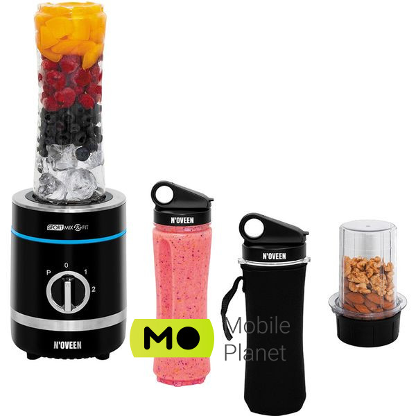 NOVEEN Sport Mix & Fit SB1000 X-Line Black Тип: фітнес-блендер; Потужність: