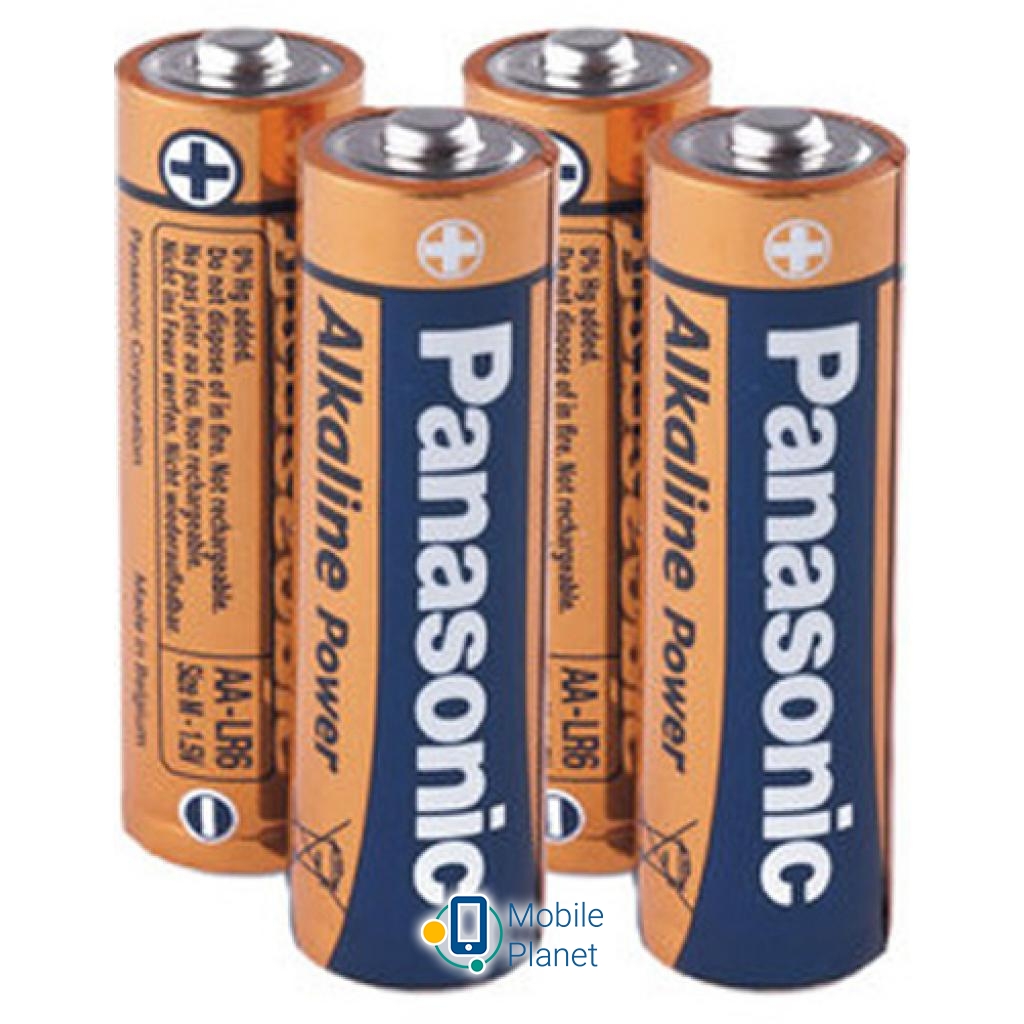 PANASONIC LR06 Alkaline Power * 4 (LR6REB/4BPR) Форма: циліндрична; Типорозмір: