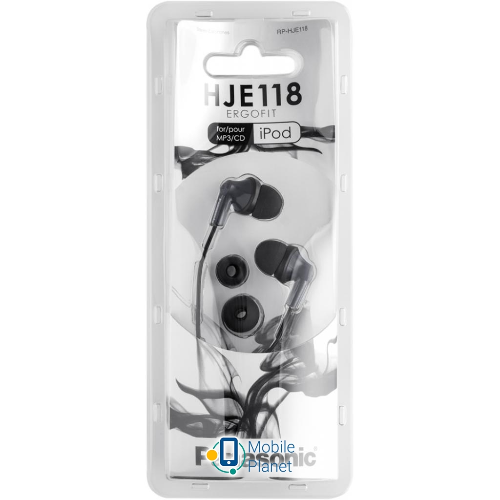 PANASONIC RP-HJE118GU-K Тип: музика і розваги; Тип