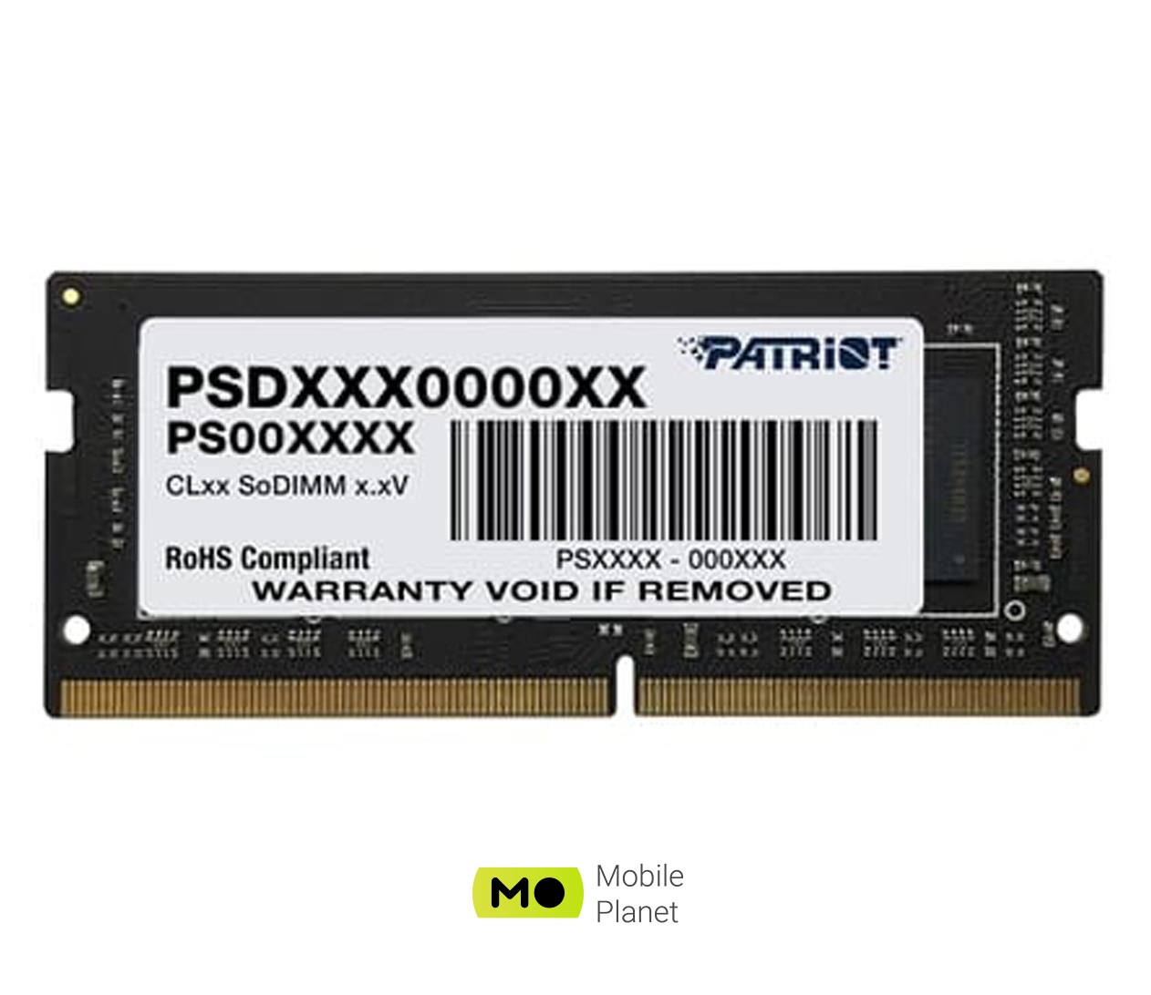 Patriot 8GB (1x8GB) 2400MHz CL17 Signature (PSD48G240081S) EU Серия: Signature; Тип памяти: DDR4 SODIMM;