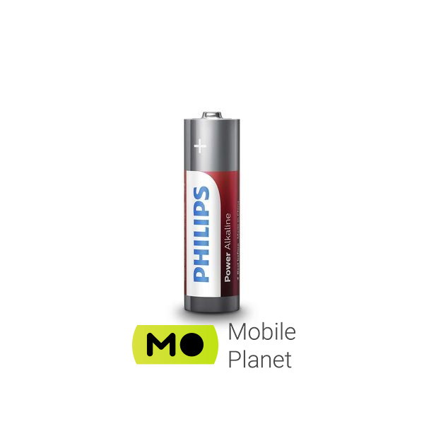 Philips AA LR6 Power Alkaline * 4 (LR6P4B/10) (UA) Типорозмір: AA; Електрохімічна