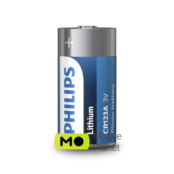 Philips CR 123A Lithium 3V *1 (CR123A/01B) (UA) Форма батареї: прямокутна;