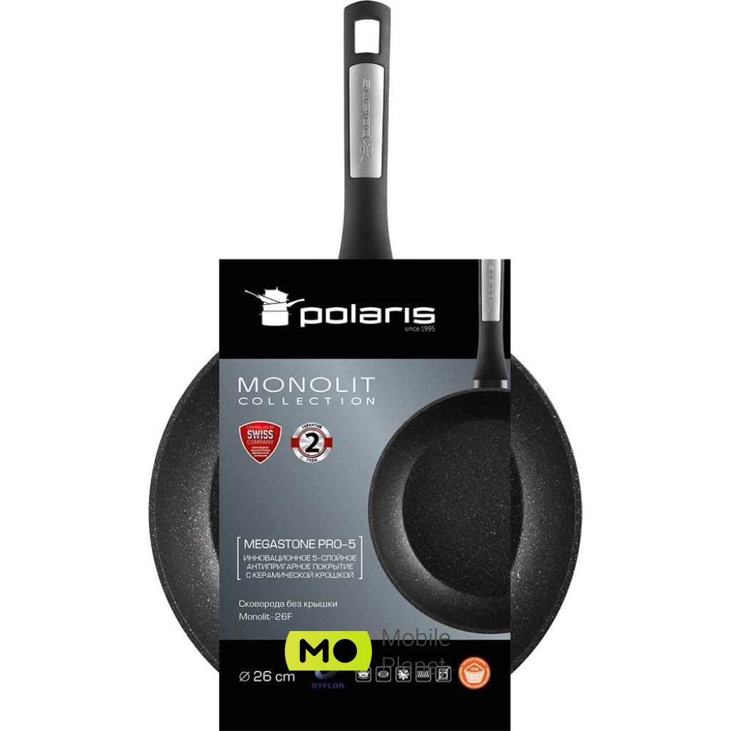 POLARIS Monolit 26 см (Monolit-26F) (UA) Тип сковороды: традиционная;