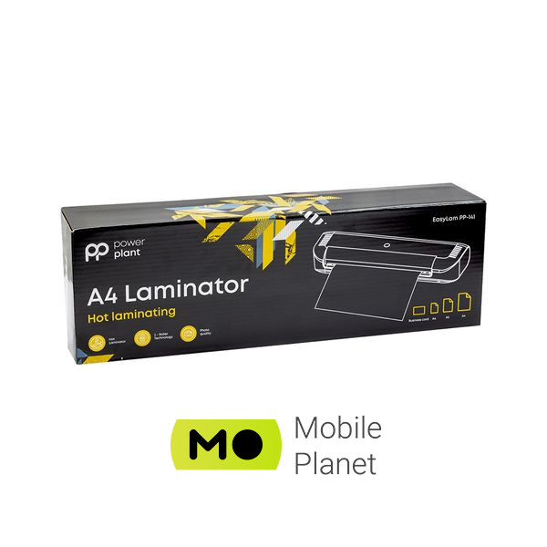 PowerPlant EasyLam, A4, for home, 80-100 мкм, 350мм/мин (PP-141) (UA) Тип: конвертный; Назначение: для