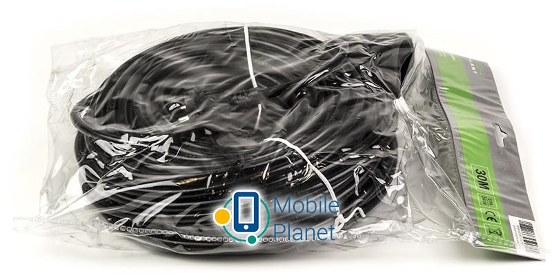 PowerPlant JY-3021/30 (PPEA10M300S1) 1 розетка, 30 м, чорний (UA) Розеток: 1; Довжина кабелю, м: 30;