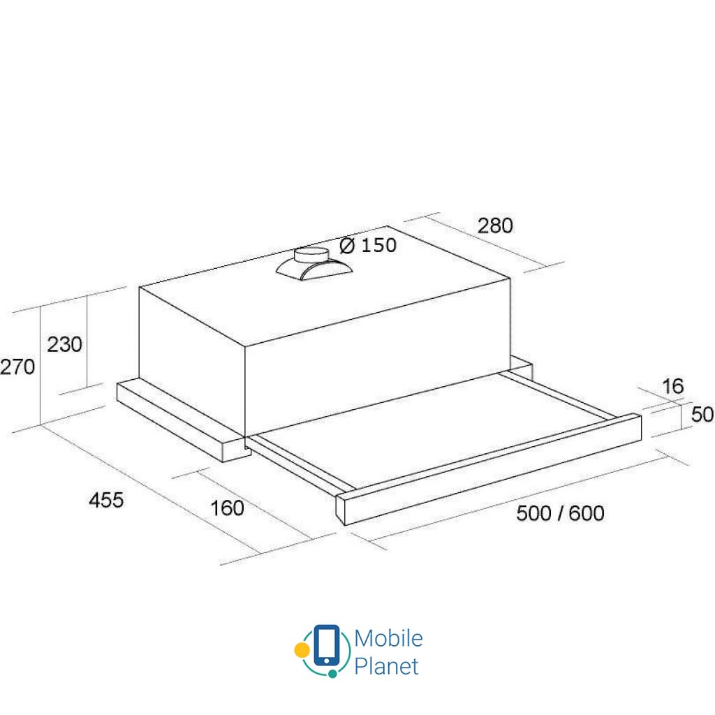 PYRAMIDA TL 60 (1100) IX Фильтры: жировой; Тип:
