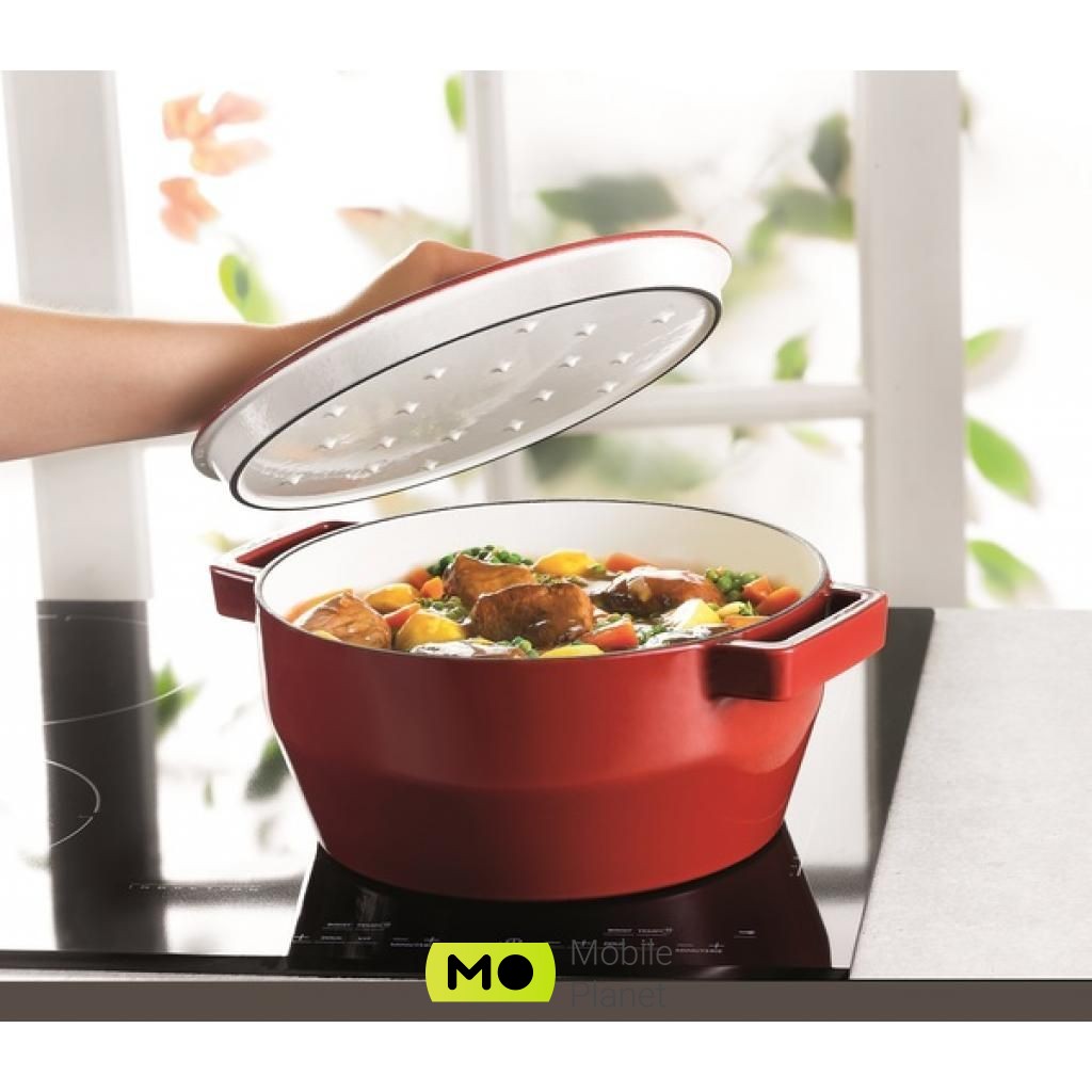 PYREX Slow Cook Red 6.3 л (SC5AC28) (UA) Комплектація: традиційна; Форма: