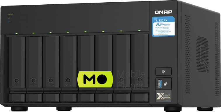 QNAP TS-832PX-4G ОЗУ 4 ГБ (UA) Горячая замена есть