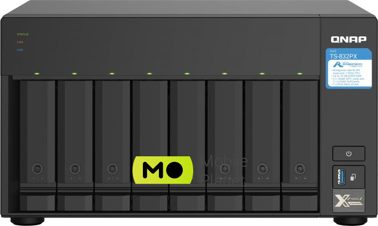 QNAP TS-832PX-4G ОЗУ 4 ГБ (UA) Слотов для накопителей 8 шт