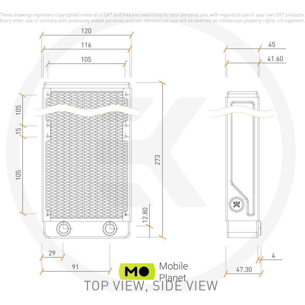 Радіатор охолодження EKWB EK-CoolStream PE 240 (Classic) (3831109817360) (UA) Для процесорів: СВО;