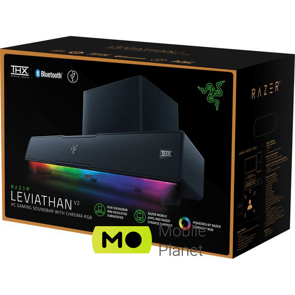 Razer Leviathan V2 (RZ05-03920100-R3G1) (UA) Подключение проводное, беспроводное