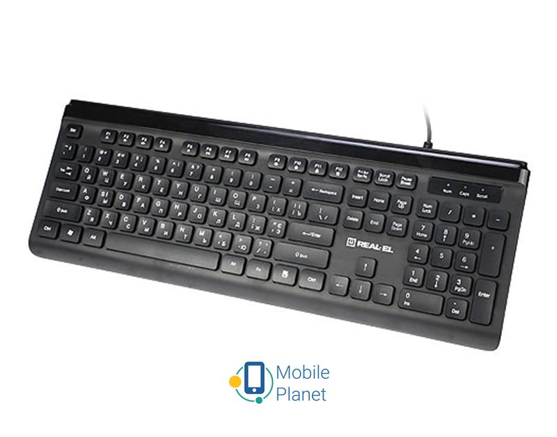 REAL-EL Comfort 7085 Black USB (UA) Вага: 550 г; Інтерфейс