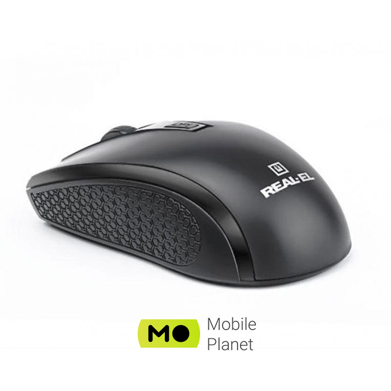 REAL-EL RM-308 Wireless Black (EL123200033) (UA) Інтерфейс комунікації з ПК радіоінтерфейс (USB)