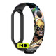 Ремінець для фітнес браслета Armorstandart Superhero для Xiaomi Mi Band 7/6/5 Symbiosis comix White (ARM59266) (UA)