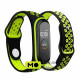 Ремінець для фітнес браслета BeCover Nike Style для Xiaomi Mi Smart Band 5 Black-Green (705152) (UA)