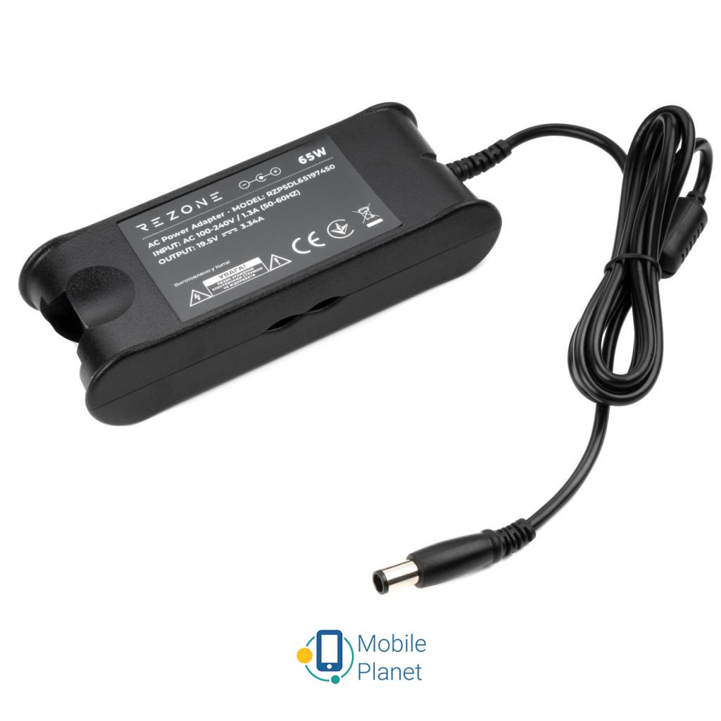 Rezone DELL 65W 19.5V 3.34A разъем 7.4*5.0 (RZPSDL65197450) (UA) Совместимость с ноутбуками: Dell;