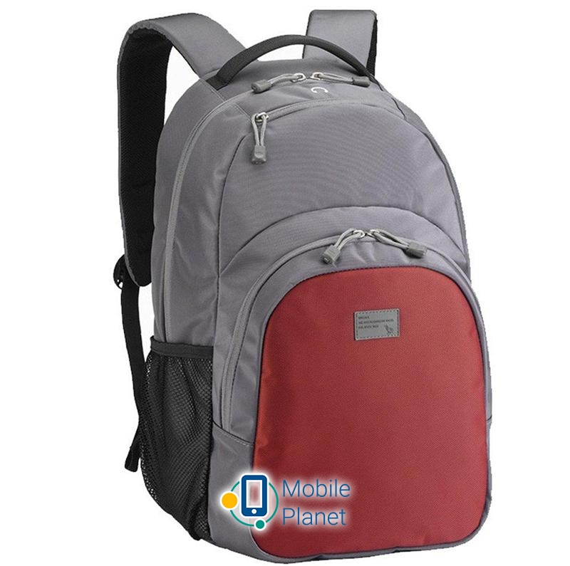 Рюкзак для ноутбука Sumdex PON-336PR Grey-Red (UA) Для ноутбука з діагоналлю
