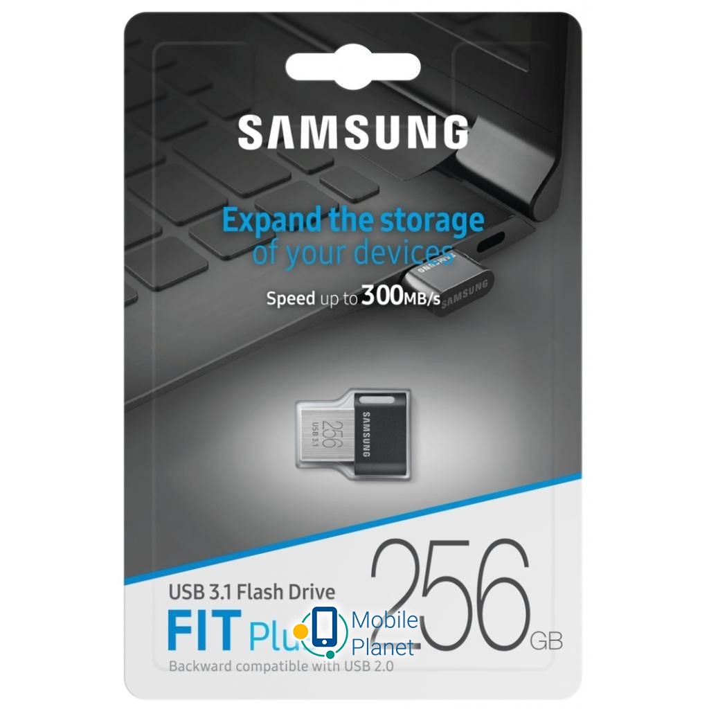 Samsung 256GB FIT PLUS USB 3.1 (MUF-256AB/APC) (UA) Тип: Високошвидкісні,