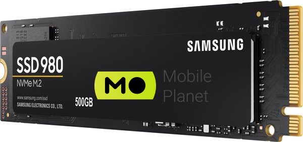 Samsung 980 EVO 500GB NVMe M.2 (MZ-V8V500BW) Об'єм пам'яті 500 ГБ