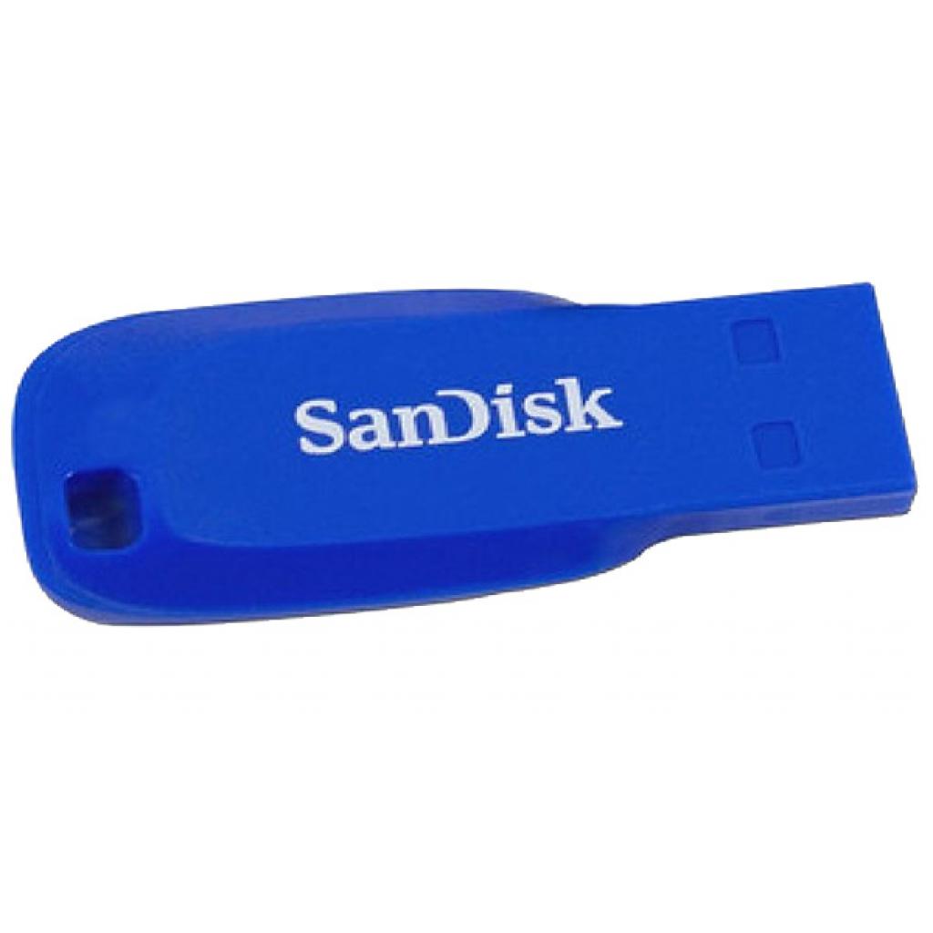SANDISK 16GB Cruzer Blade Blue Electric USB 2.0 (SDCZ50C-016G-B35BE) (UA) Тип: Класичні; Обсяг пам'яті: 16 Gb;