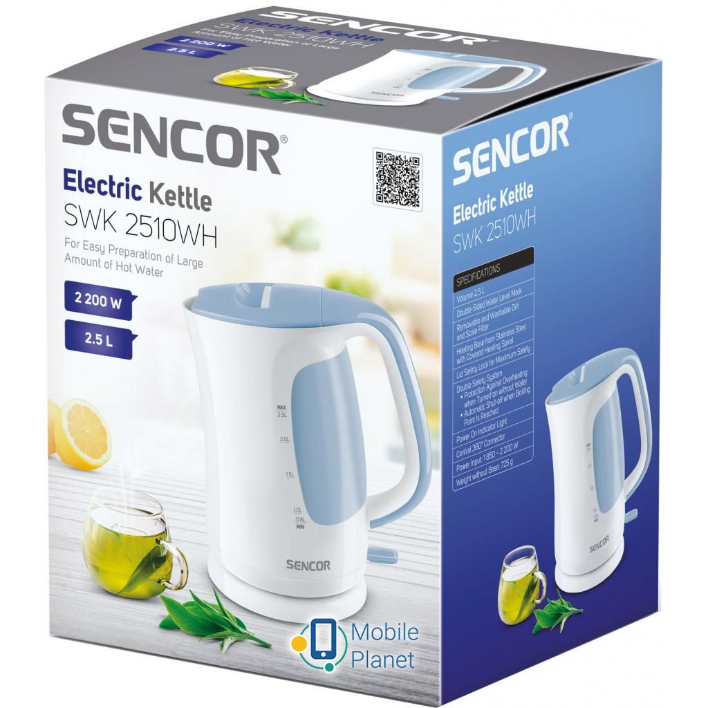 Sencor SWK 2510 WH Тип: звичайний; Обсяг: 2.5 л;