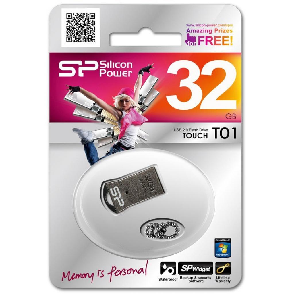 Silicon Power 32GB Touch T01 USB 2.0 (SP032GBUF2T01V1K) Тип: Суперкомпактні,