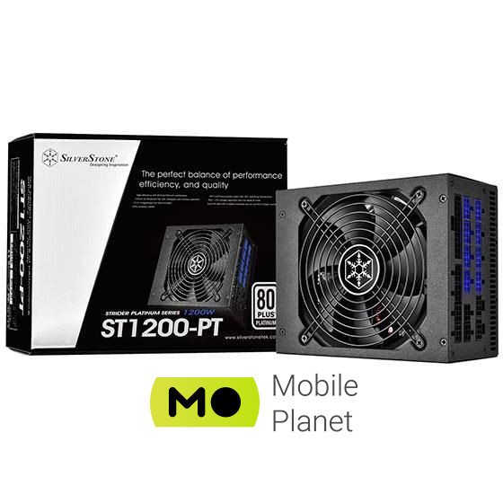 SilverStone Strider 1200W 80 Plus Platinum (SST-ST1200-PT) EU Максимальная мощность, Вт: 1200 Вт;