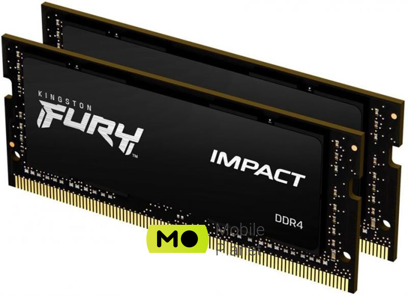 SO-DIMM 2x32GB / 3200 DDR4 Kingston Fury Impact (KF432S20IBK2 / 64) (UA) Тип оперативної пам'яті: SODIMM DDR4;