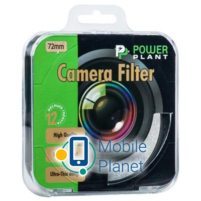 Світлофільтр PowerPlant CPL 72 мм (CPLF72) (UA) Тип: поляризаційний; Діаметр