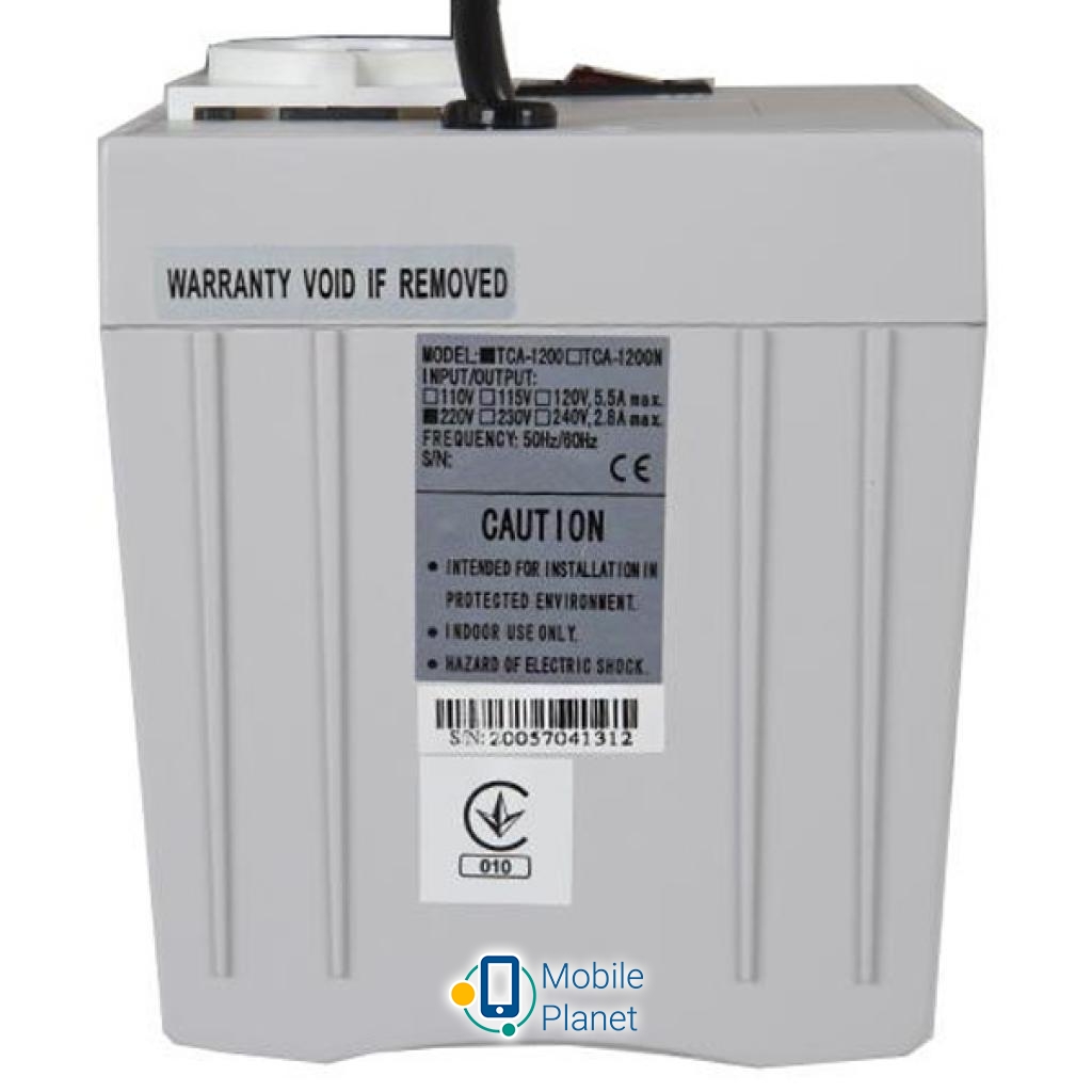 TCA-1200 Powercom (UA) Спосіб установки: підлоговий,