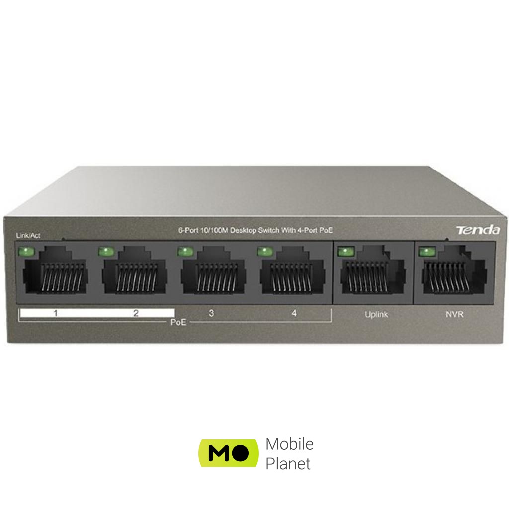 TENDA TEF1106P-4-63W (UA) Можливість віддаленого управління некерований