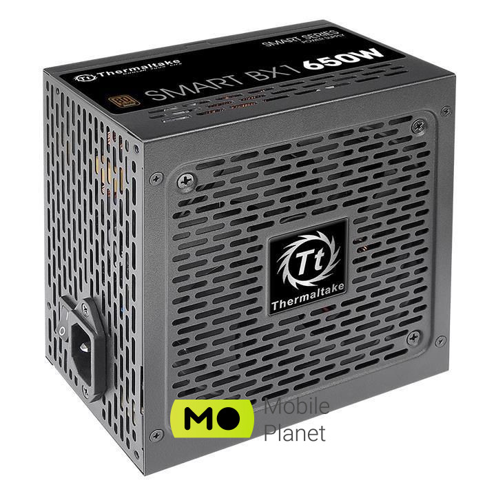 Thermaltake BX1 650W 80 Plus Bronze (PS-SPD-0650NNSABE-1) EU Рознімання  CPU 4 + 4 (8) PIN-код - 1 елемент; PCI-E 2.0 6 + 2 (8) PIN-код – 2 шт.; MOLEX 4-контактний – 4 шт.; SATA – 6 шт.; EPS12V 24-контактний – 1 шт.; FDD - 1 товар