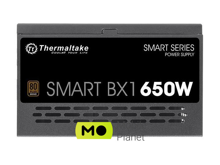 Thermaltake BX1 650W 80 Plus Bronze (PS-SPD-0650NNSABE-1) EU Максимальна потужність, Вт: 650