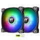 ThermalTake Pure Duo 12 ARGB Sync Radiator Fan 2 Pack Fan (CL-F115-PL12SW-A) (UA)