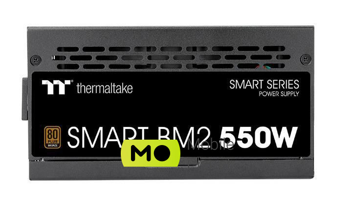 Thermaltake Smart BM2 550W 80 Plus Bronze (PS-SPD-0550MNFABE-1) EU Рознімання  CPU 4 + 4 (8) PIN-код - 2 шт.; PCI-E 2.0 6 + 2 (8) PIN-код – 2 шт.; MOLEX 4-контактний – 4 шт.; SATA – 6 шт.; EPS12V 20 + 4 (24) PIN-код - 1 елемент; FDD - 1 елемент