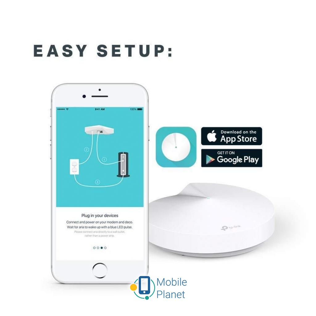 Точка доступу Wi-Fi TP-Link DECO-M5-3-PACK (UA) Характеристики бездротових