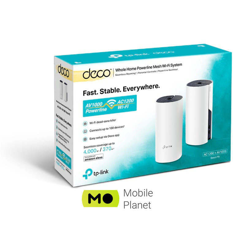 TP-LINK Deco P9 2-pack (UA) Модель: Deco P9; Кількість юнітів в