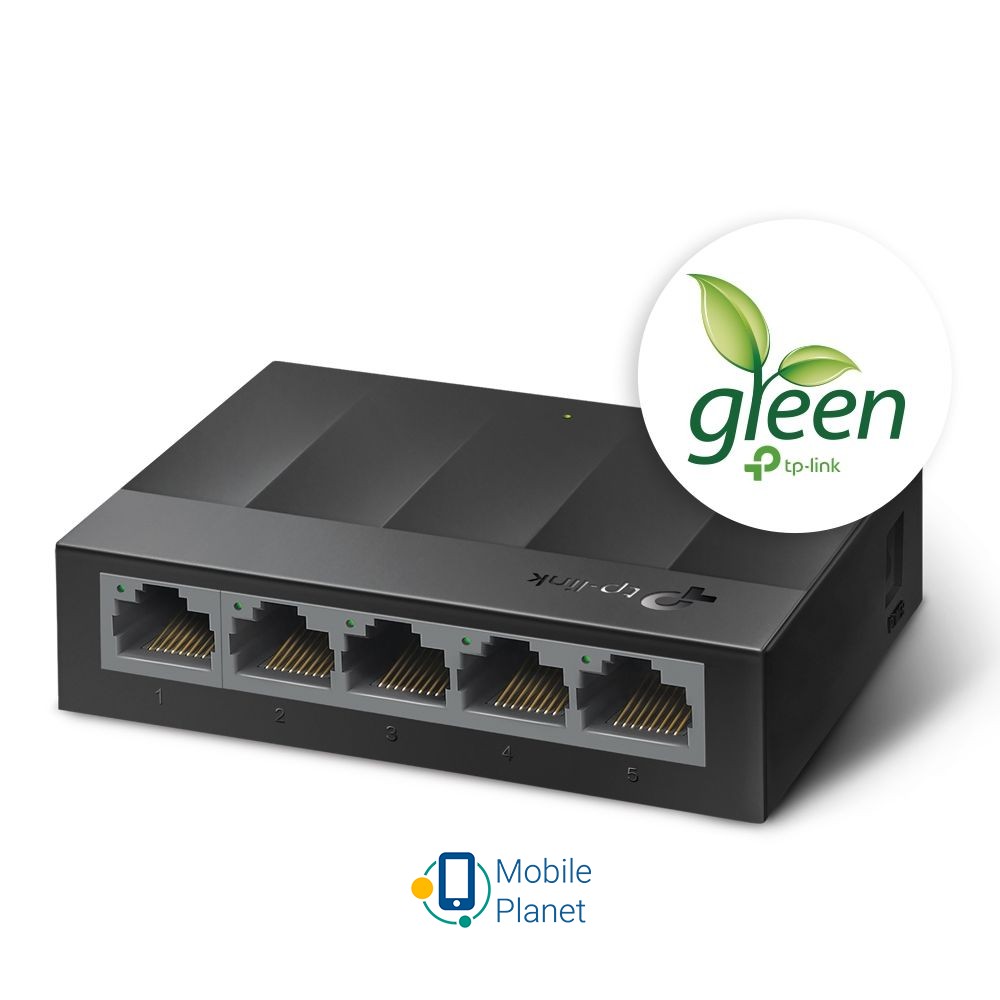 TP-Link LiteWave (LS1005G) Тип: Комутатор; Порти: 5 x 10 / 100 / 1000