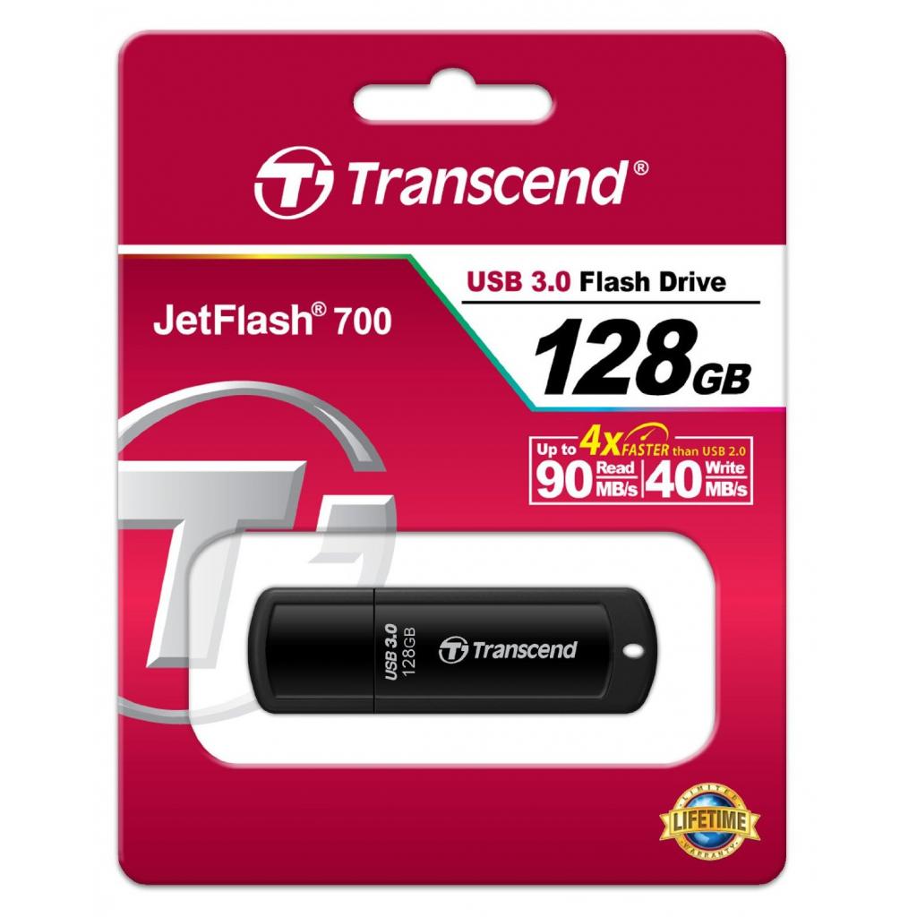 Transcend 128GB JetFlash 700 USB 3.0 (TS128GJF700) (UA) Тип: Класичні, Високошвидкісні;