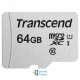 Transcend 64GB microSDXC class 10 UHS-I U1 (TS64GUSD300S-A) (UA)