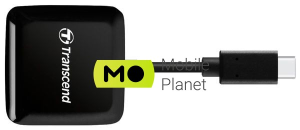 Transcend USB 3.2 Gen 1 Type-C SD / microSD Black (TS-RDC3) (UA) Інтерфейс підключення: Type-C; Слот