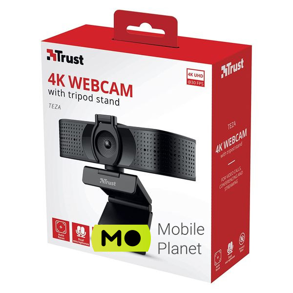 Trust Teza 4K Ultra HD Black (24280) (UA) Кількість пікселів: 3.1 МП;