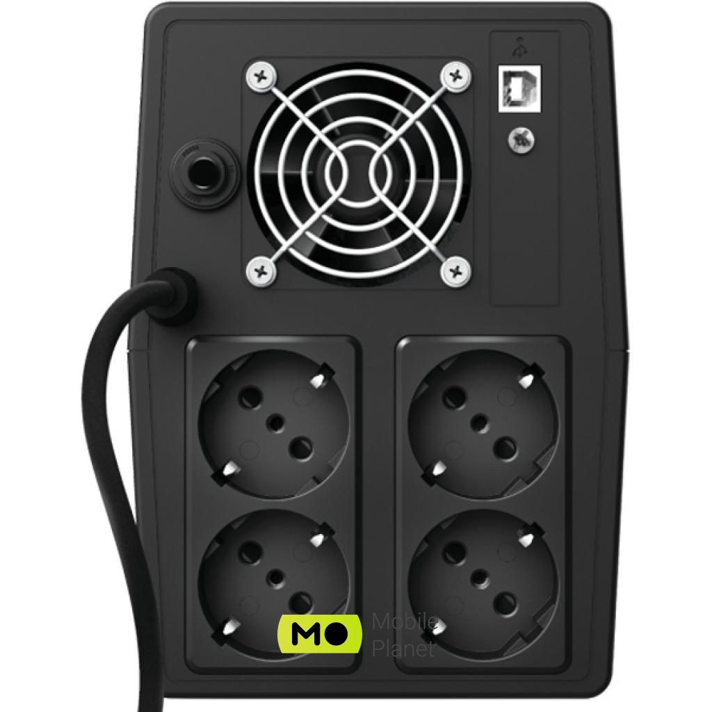 Trust UPS Paxxon 1000VA UPS 4 Outlets (23504) (UA) Мощность, Вт: 600 Вт; Мощность, ВА: