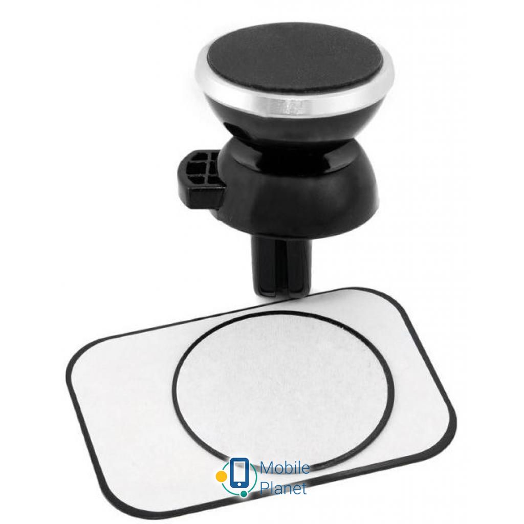 Універсальний автодержатель EXTRADIGITAL Magnetic Holder Black/Silver (CRM4114) (UA) Обертання 360 градусів