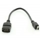 USB 2.0 AF to mini-B 5P OTG DIGITUS (AK-300310-002-S) (UA)