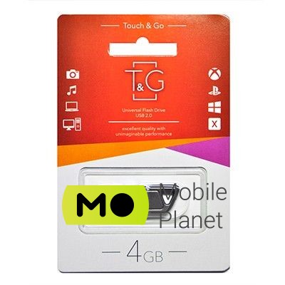 USB 4GB T&G 114 Metal Series (TG114-4G) Интерфейс: USB 2.0; Объем памяти: 4