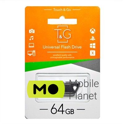 USB 64GB T & G 114 Metal Series (TG114-64G) Інтерфейс: USB 2.0; Обсяг пам'яті: 64