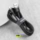 Baseus USB Cabel to USB-C Cafule 1m Grey/Black (CATKLF-BG1)